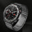For Huami Amazfit T-Rex Pro A1918 Watch Band 1-Bead Stainless Steel Wrist Band - Grey - 4