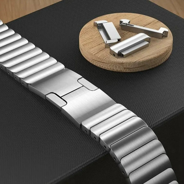 For Huami Amazfit T-Rex 2 Watch Band Titanium Alloy 1-Bead Wrist Strap - Grey - 7