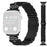 Watch Band For Apple Watch Apple Watch Ultra 3 2 1 49mm / Series 11 10 46mm / 9 8 7 45mm / SE3 SE2 SE 6 5 4 44mm / 3 2 1 42mm 7-Bead Rhinestone Crown Stainless Steel Strap - Black - 1