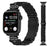 Watch Band For Apple Watch Apple Watch Ultra 3 2 1 49mm / Series 11 10 46mm / 9 8 7 45mm / SE3 SE2 SE 6 5 4 44mm / 3 2 1 42mm 7-Bead Rhinestone Crown Stainless Steel Strap - Black - 2