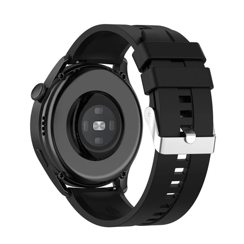 Replacement Silicone Adjustable Watch Band Strap 22mm for Huawei Watch 3 / Watch 3 Pro / Watch GT 2 46mm / Watch Buds - Black - 1