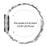 Watch Band with Quick Release Connector For Samsung Galaxy Watch 5 Pro  /  5  /  5 Active  /  4  /  4 Classic  /  4 Active 7-Bead Rhinestone Crown Strap Silver - 7