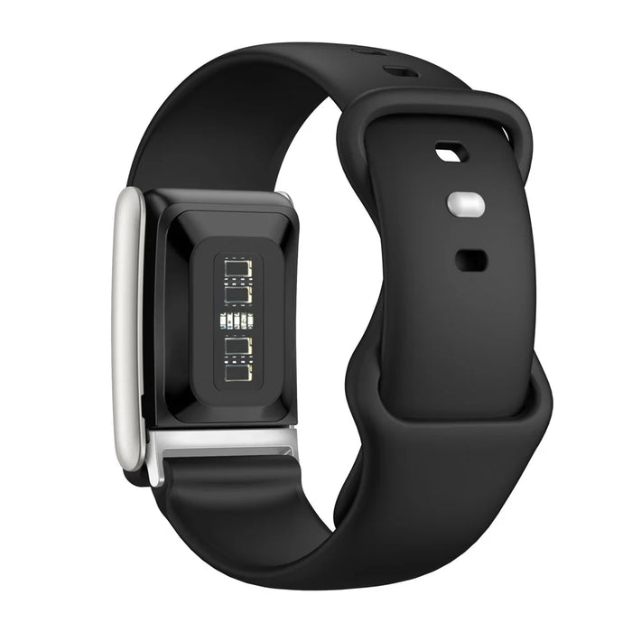 For WHOOP 5.0 Replacement Strap Smart Fitness Solid Color Silicone Wristband - Black - 2