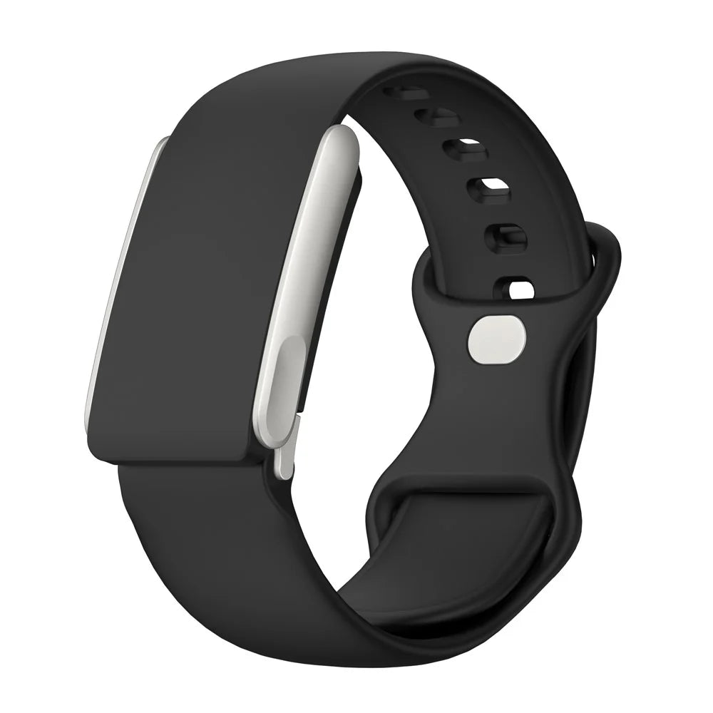 For WHOOP 5.0 LIFE MG Replacement Strap Smart Fitness Solid Color Silicone Wristband - Black - 1