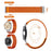 For Samsung Galaxy Watch7 44mm / 40mm Nylon Watch Band 20mm Adjustable Elastic Replacement Strap - Orange - 6