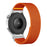 For Huawei Watch GT 5 46mm Nylon Watch Band 22mm Adjustable Elastic Replacement Strap - Orange - 1