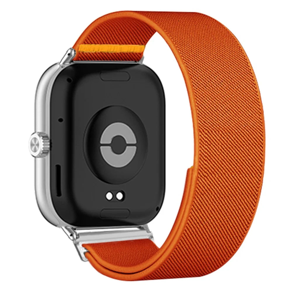 Nylon Watch Band for Huawei Watch Fit 4 Pro / Fit 4 / Fit 3 Adjustable Elastic Replacement Strap - Orange - 1