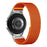 For Samsung Galaxy Watch7 44mm / 40mm Nylon Watch Band Adjustable Elastic Replacement Strap - Orange - 1