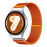 For Samsung Galaxy Watch7 44mm / 40mm Nylon Watch Band Adjustable Elastic Replacement Strap - Orange - 2