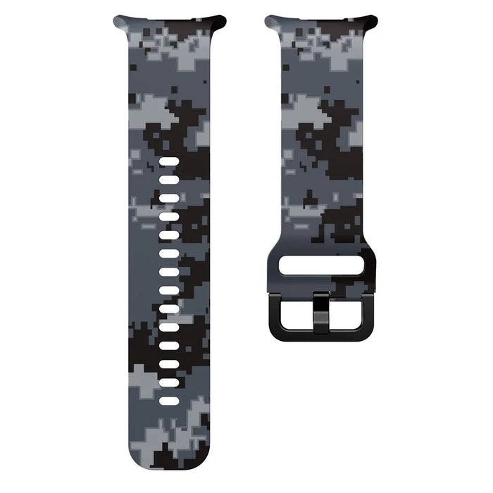 Silicone Strap for Samsung Galaxy Watch Ultra (2025) 47mm / Ultra 47mm Pattern Design Replacement Watch Band - Digital Camo - 4
