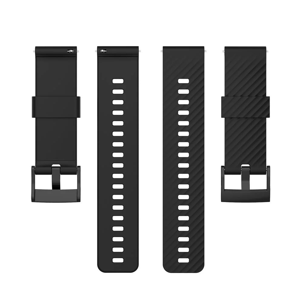 24mm Soft Silicone Replacement Accessory Watch Band Wrist Strap for Suunto Spartan Sport / Spartan Sport Wrist HR / Suunto 9 / 9 Baro / Suunto 7 / Suunto D5 - Black - 5