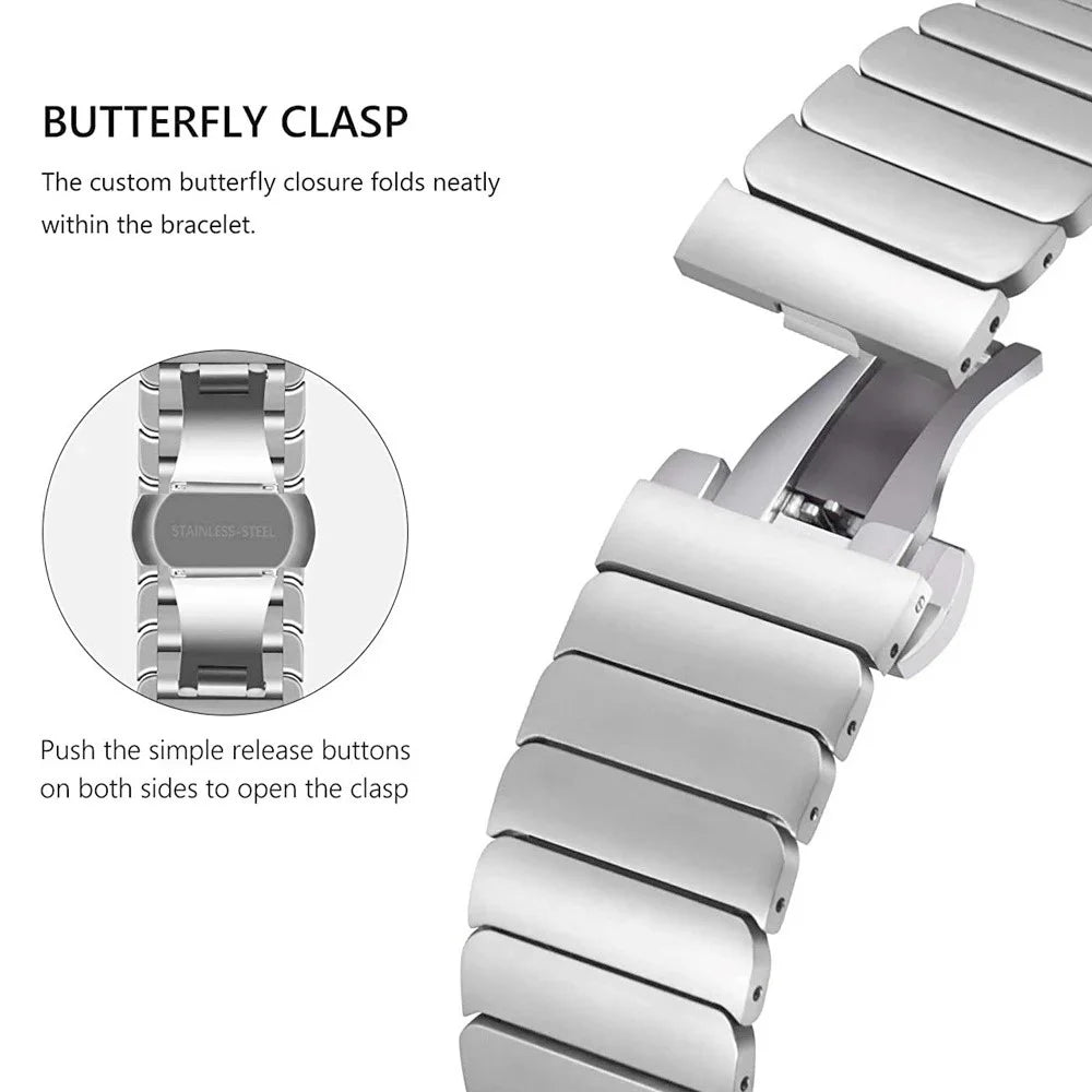 Replacement Strap for Samsung Galaxy Watch Ultra2 47mm / Watch Ultra (2025) 47mm / Watch Ultra 47mm Stainless Steel Watch Band - Rose Gold - 2