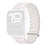 Silicone Strap for Apple Watch Series 11 10 42mm / 9 8 7 41mm / SE3 SE2 SE 6 5 4 40mm / 3 2 1 38mm Magnetic Watch Band - Light Pink / Starlight - 1