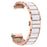 For Huawei Watch 5 42mm Watch Band Butterfly Clasp Resin Zinc Alloy Ceramic-Like Strap - Rose Gold  /  White - 1