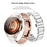 For Huawei Watch 5 42mm Watch Band Butterfly Clasp Resin Zinc Alloy Ceramic-Like Strap - Rose Gold  /  White - 5