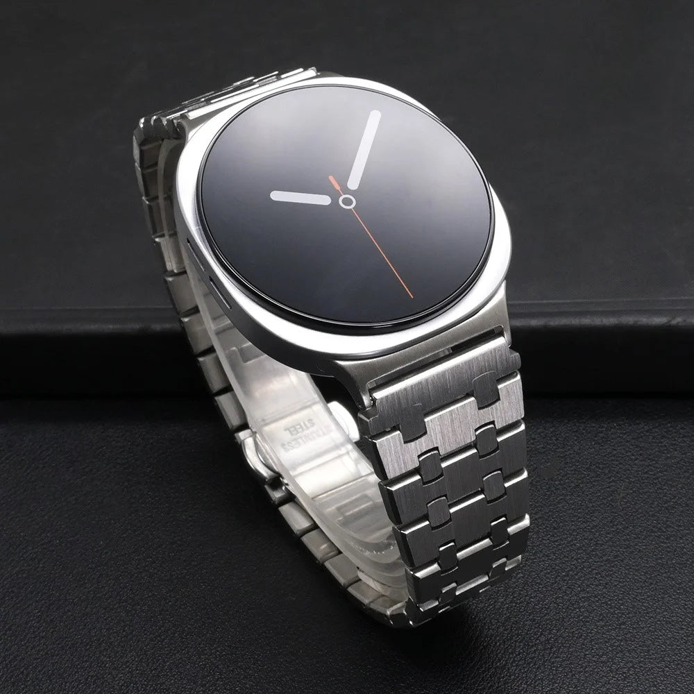 Stainless Steel Strap for Samsung Galaxy Watch8 Classic 46mm / Watch8 44mm / 40mm Watch Band with Butterfly Clasp - Silver - 7