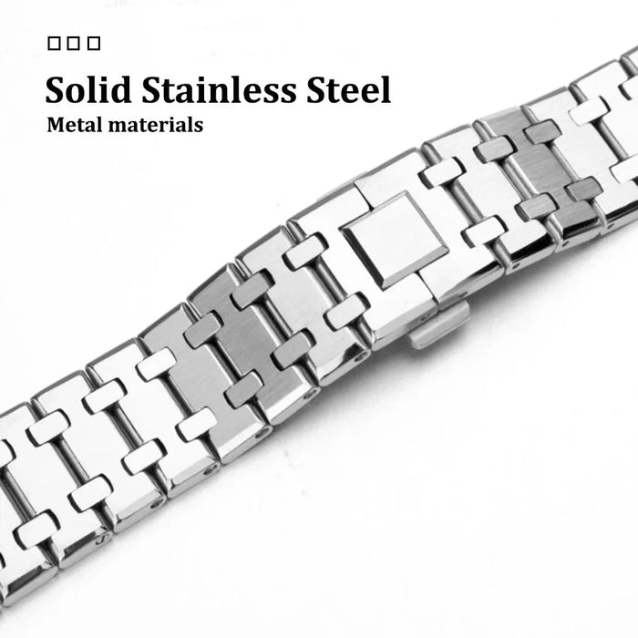 For Samsung Galaxy Watch Ultra2 47mm / Watch Ultra (2025) 47mm / Watch Ultra 47mm Stainless Steel Watch Band with Butterfly Clasp - Silver - 3