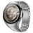 For Huawei Watch 5 46mm Titanium Alloy Watch Band Quick Release One-bead Wrist Strap - Silver - 2