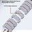 For Huawei Watch 5 42mm Titanium Alloy Watch Band Quick Release One-bead Wrist Strap - Black - Silver - 3