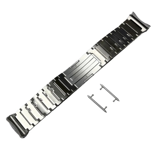 For Huawei Watch 5 46mm Titanium Alloy Watch Band Detachable Curved One-bead Clasp Strap - 1