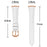 For Samsung Galaxy Fit3 Watch Band Rose Gold Buckle Slim Leather Strap - White - 6