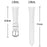 For Huawei Watch GT 4 41mm Watch Band Silver Buckle Slim Leather Strap - White - 6