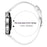 For Huawei Watch GT 4 41mm Watch Band Silver Buckle Slim Leather Strap - White - 7