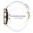 For Huawei Watch GT 5 41mm Watch Band Gold Buckle Slim Leather Strap - White - 7