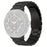 Replacement Strap for Samsung Galaxy Watch8 44mm / 40mm / 8 Classic 46mm Metal Watch Band 3-Bead Design Folding Clasp - Black - 1