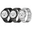 20mm Watch Band For Samsung Galaxy Watch7 44mm  /  40mm  /  Watch6 44mm  /  40mm Quick Release Buckle 3-Bead Stainless Steel Strap - Silver - 6