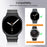 Magnetic Strap for Samsung Galaxy Watch8 44mm  /  40mm  /  Classic 46mm Stainless Steel 7 Beads Watch Band, Black - 3