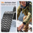 Magnetic Strap for Samsung Galaxy Watch8 44mm  /  40mm  /  Classic 46mm Stainless Steel 7 Beads Watch Band, Black - 5