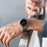 Magnetic Strap for Samsung Galaxy Watch8 44mm  /  40mm  /  Classic 46mm Stainless Steel 7 Beads Watch Band, Black - 7