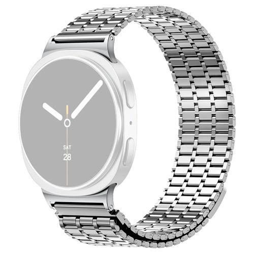 Magnetic Strap for Samsung Galaxy  Watch Ultra2 47mm / Watch Ultra (2025) 47mm / Watch Ultra 47mm Stainless Steel Watch Band, Silver - 1