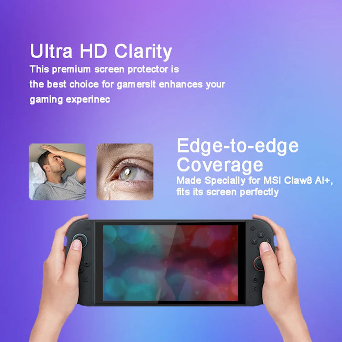 2Pcs Screen Protector For Nintendo Switch High Aluminium-Silicon Glass HD Clear Anti Scratch Films with Alignment Frame - 7