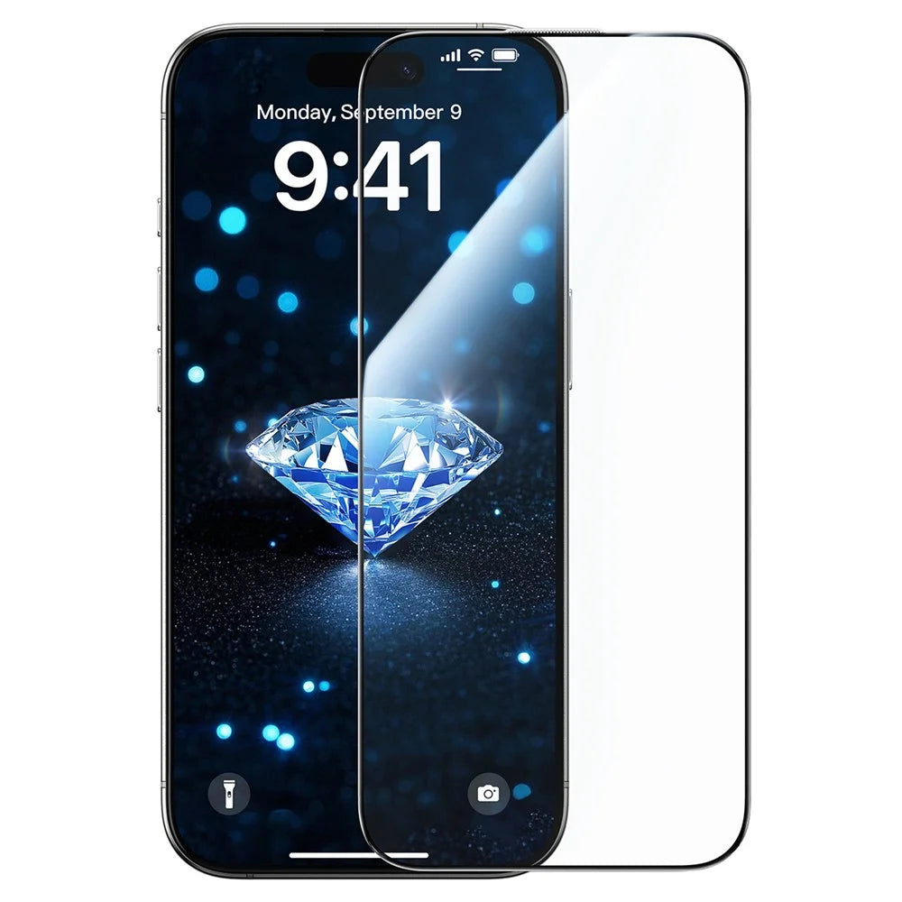 JOYROOM JR-MQS0566 For iPhone 16 Pro Max Screen Protector Silk Printing 2.5D High Aluminium-Silicon Glass Clear Film - 1