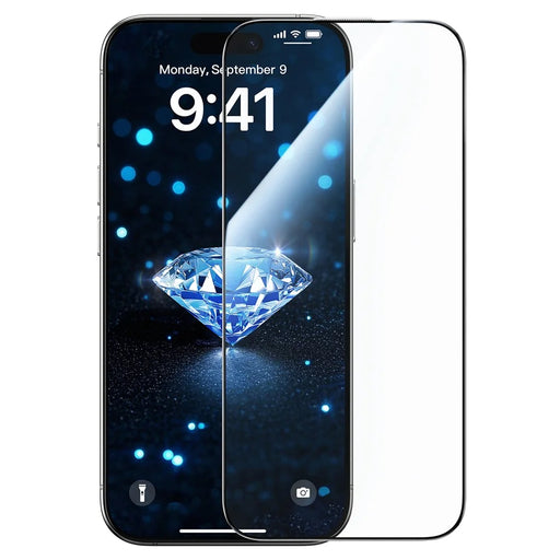 JOYROOM JR-MQS0566 For iPhone 16 Pro Max Screen Protector Silk Printing 2.5D High Aluminium-Silicon Glass Clear Film - 1