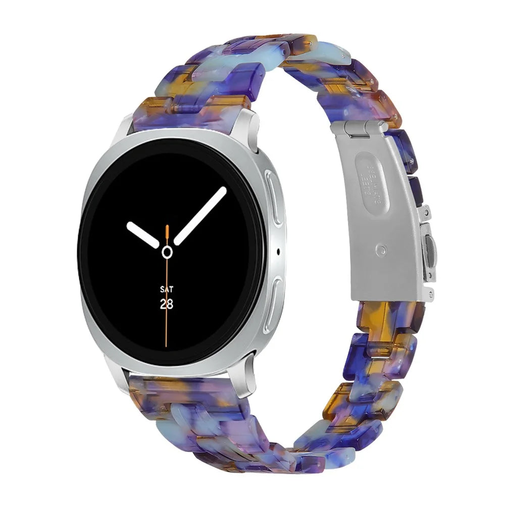 For Samsung Galaxy Watch Ultra2 47mm / Watch Ultra (2025) 47mm / Watch Ultra 47mm Watch Strap Acrylic Resin Waterproof Slim Wrist Band - Blue Ocean - 2