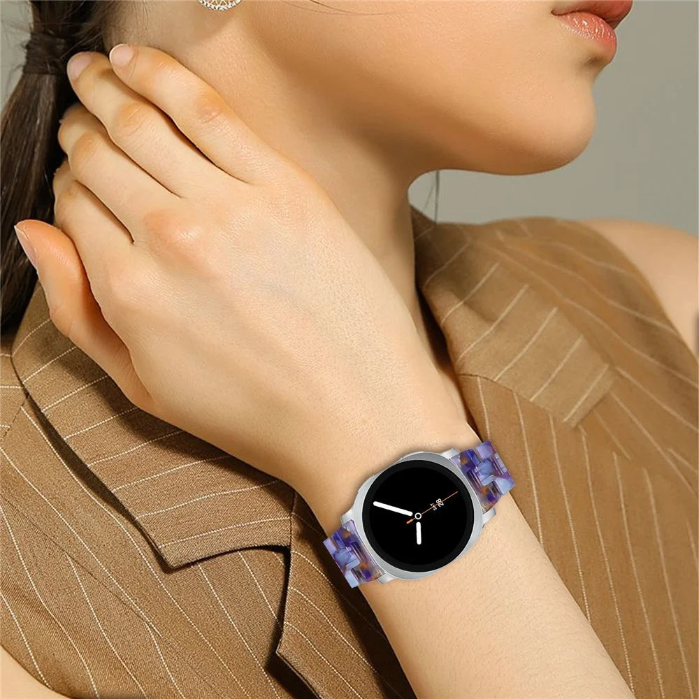 For Samsung Galaxy Watch Ultra2 47mm / Watch Ultra (2025) 47mm / Watch Ultra 47mm Watch Strap Acrylic Resin Waterproof Slim Wrist Band - Blue Ocean - 5