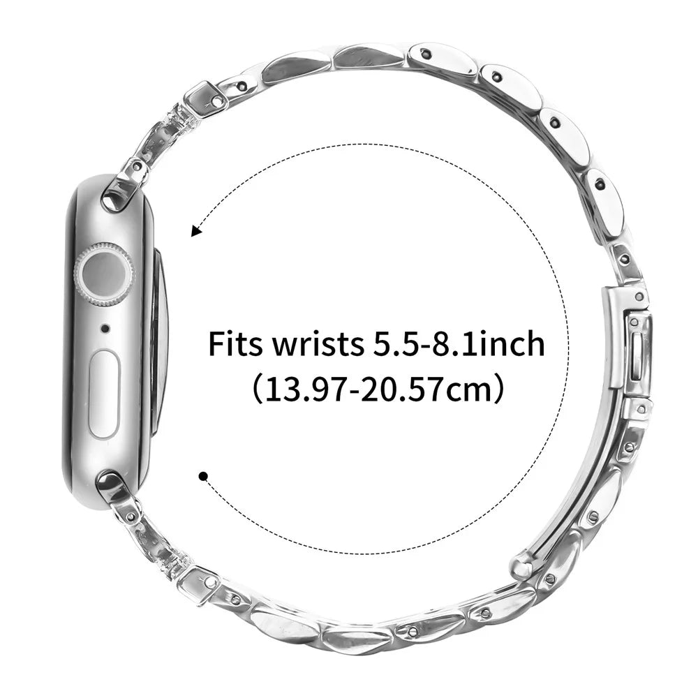 Watch Band for Apple Watch Ultra 3 2 1 49mm / Series 11 10 46mm / 9 8 7 45mm / SE3 SE2 SE 6 5 4 44mm / 3 2 1 42mm Stainless Steel Strap - 7