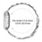 For Fitbit Versa 4 / Sense 2 Watch Band 7-Bead D-Shape Rhinestones Decor Silver Stainless Steel Strap - 7