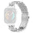 Watch Band for Google Pixel Watch 4 41mm / Watch 3 41mm / Watch 2 / Watch 7-Bead D-Shape Rhinestones Decor Silver Stainless Steel Strap - 1