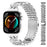 Watch Band for Google Pixel Watch 4 41mm / Watch 3 41mm / Watch 2 / Watch 7-Bead D-Shape Rhinestones Decor Silver Stainless Steel Strap - 2