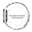 Watch Band for Withings Steel / Misfit Vapor / TicWatch 2 7-Bead D-Shape Rhinestones Decor Silver Stainless Steel Strap - 7
