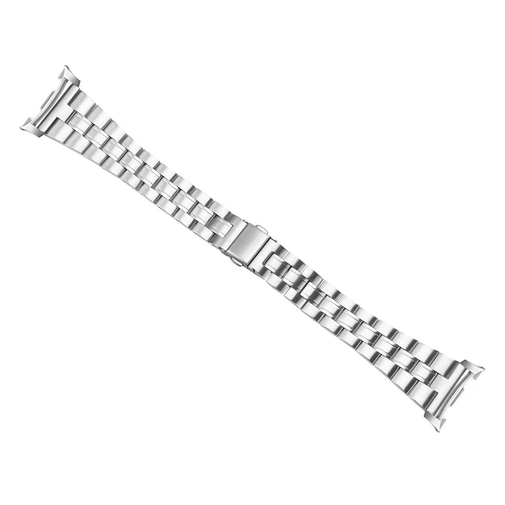 Stainless Steel Watch Band for Samsung Galaxy Watch8 Classic 46mm / Watch8 44mm / 40mm Three Bead Slim Wrist Strap - 3