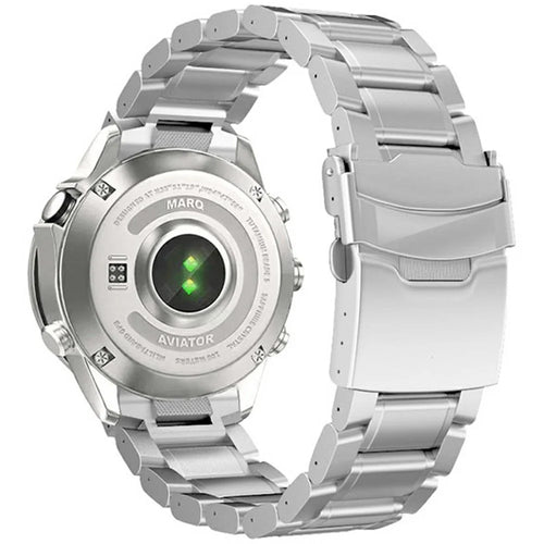 22mm Titanium Alloy Band for Garmin quatix 8 47mm  /  Fenix 7  /  MARQ 2 Captain Quick Release Curved 5-Bead Watch Strap - Silver - 1