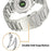 22mm Titanium Alloy Band for Garmin quatix 8 47mm  /  Fenix 7  /  MARQ 2 Captain Quick Release Curved 5-Bead Watch Strap - Silver - 3