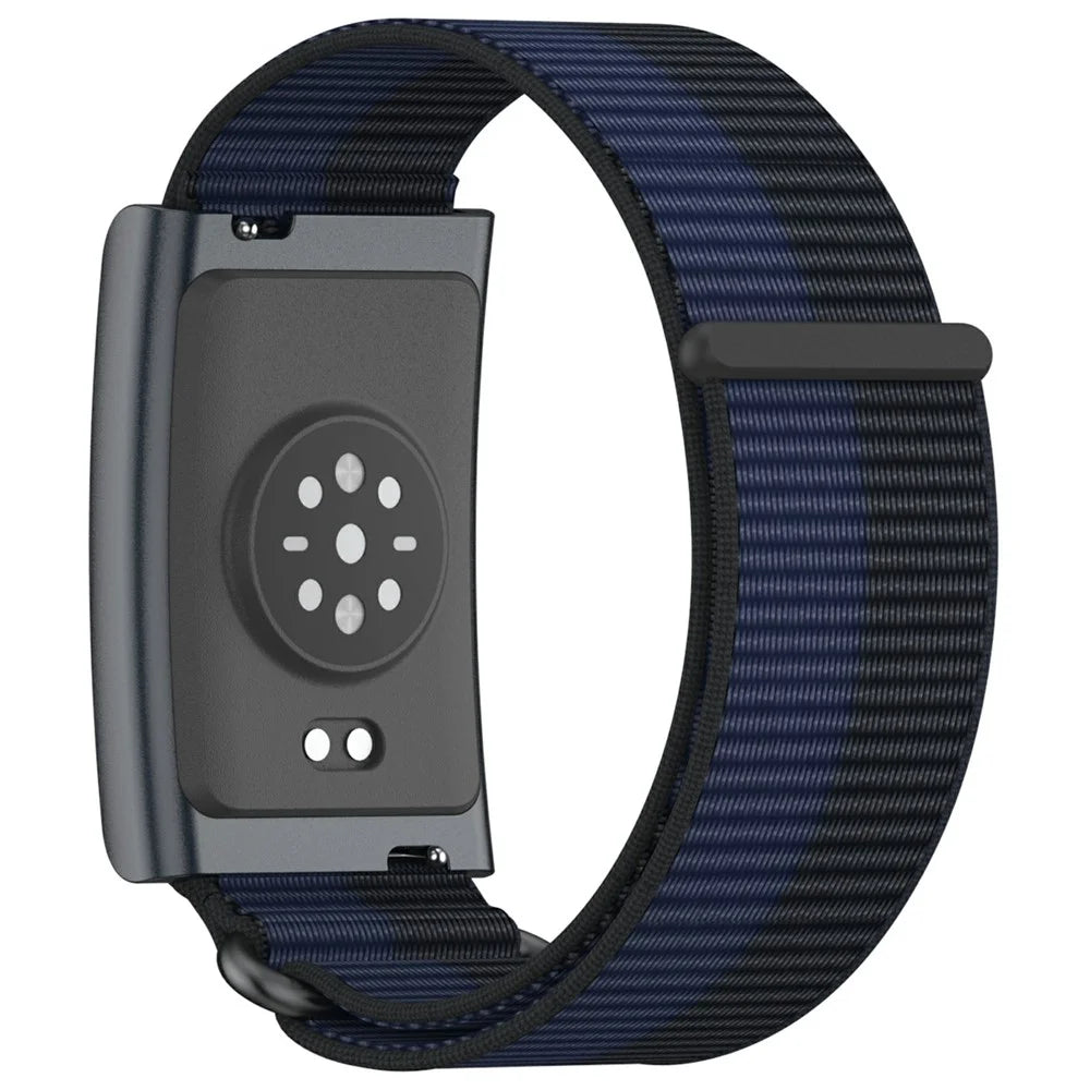 22mm Wrist Strap for Huami Amazfit GTR 47mm / Samsung Galaxy Watch3 45mm / Gear S3 Classic Magic Tape Nylon Loop Watch Band - Dark Blue - 2