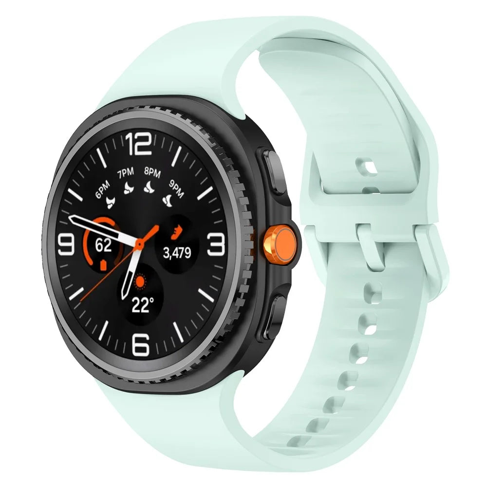 Watch Band For Samsung Galaxy Watch8 40mm 44mm / Watch8 Classic 46mm Soft Silicone Adjustable Strap Replacement - Mint Green - 2