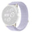 Woven Nylon Strap for Google Pixel Watch 4 45mm / Watch 3 45mm Magic Tape Watch Band - Purple - 1